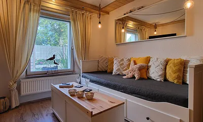 "Mien lüttes Glück" in 10min am Strand, 2-Zimmer-Ferienhaus (DHH "Backboord")