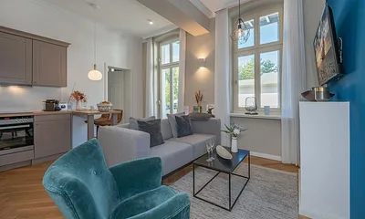 Wohnbereich mit Küchenzeile