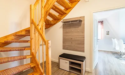 Treppe zum Schlafzimmer