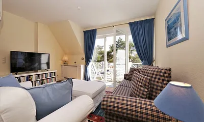 Wohnzimmer mit Schlafcouch