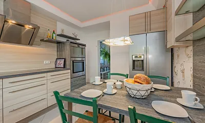 voll ausgestattete Küche