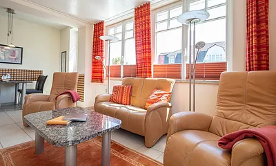 Der helle offene Wohnbereich