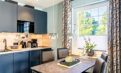 Der offene Wohn- und Essbereich