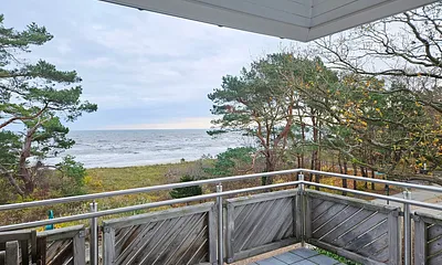 Blick vom Balkon auf die Otsee bis nach Misdroy (Polen)