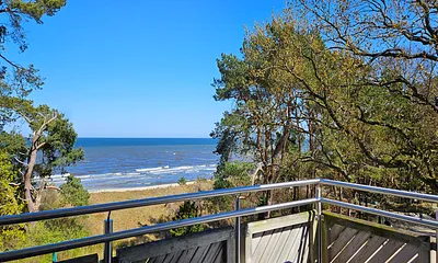 Blick vom Balkon auf die Ostsee bis nach Misdroy (Polen)