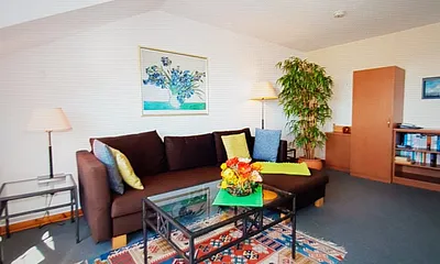 Schlafcouch im Wohnzimmer