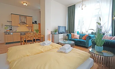 kombinierter Wohn- Schlafbereich