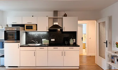 Küchenzeile im Wohnzimmer