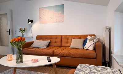 Schlafcouch im Wohnzimmer