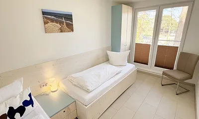 1. Schlafzimmer mit 2 Einzelbetten