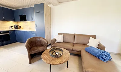 Haus Düne mit Sauna, 3-Zimmer-Ferienwohnung (DHH Nr. 2 mit Terrasse)