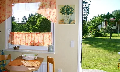 Blick aus dem Ferienhaus