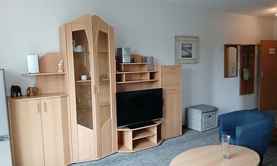 Schrankwand der Wohnecke