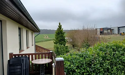 Balkon mit Sitzmöbeln 