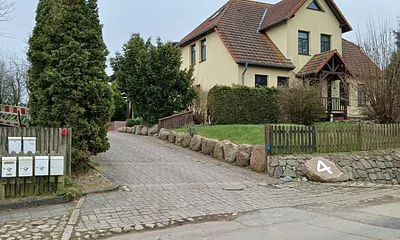 Hauptzufahrt zu der Wohnung