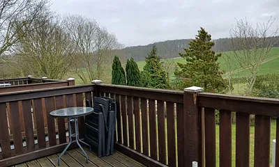 Balkon mit Sitzmöbel