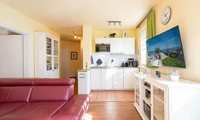 Der helle offene Wohnbereich