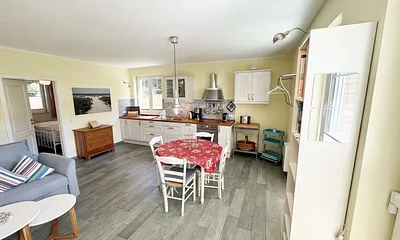 Küchenzeile mit Induktionsherd