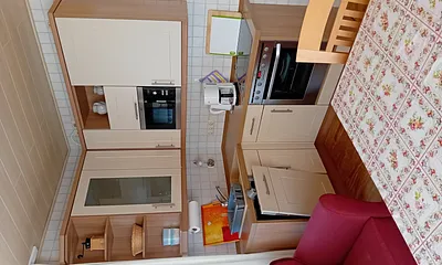 Wohnzimmer, Küchenzeile