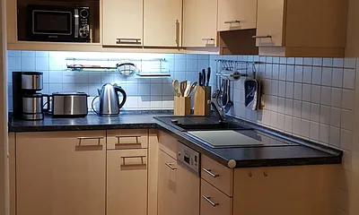 Küchenzeile im Wohnbereich