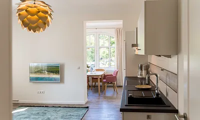 Wohnbereich mit Küchenzeile