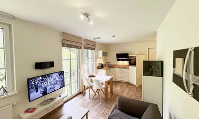 gemütlicher Wohnbereich mit Couch