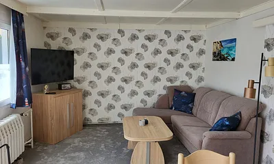 Wohnzimmer mit Schlafcouch