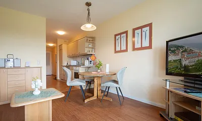 Der Essbereich im Wohnraum