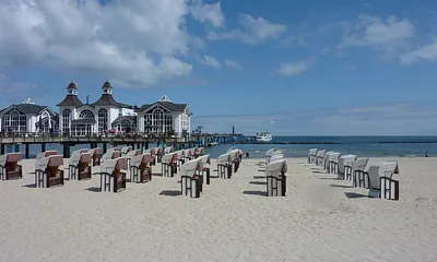 Die berühmte Seebrücke von Sellin.