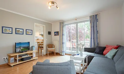 Der helle freundliche Wohnraum