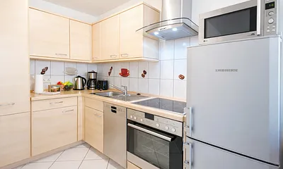 Küchenzeile im Wohnzimmer