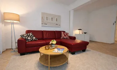 Schlafcouch im Wohnzimmer