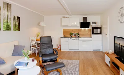 Wohnzimmer mit Integrierter Küche