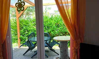 Blick auf die Terrasse 