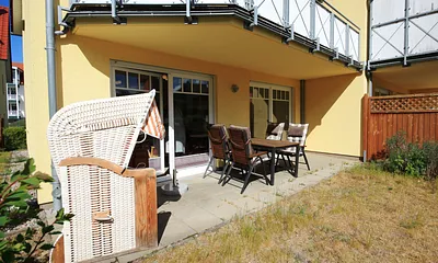 Süd-west Terrasse mit Blick auf den Sonnenuntergang