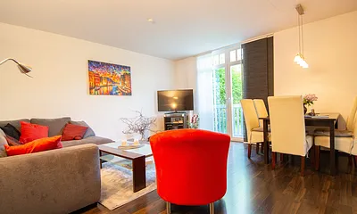 Der offene Wohn- und Essbereich