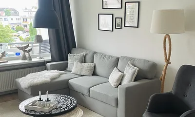 Wohnzimmer mit Schlafcouch