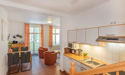 Wohnbereich mit Küchenzeile