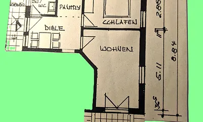 Skizze Grundriss Ferienwohnung