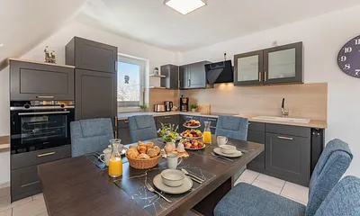 voll ausgestattete Küche