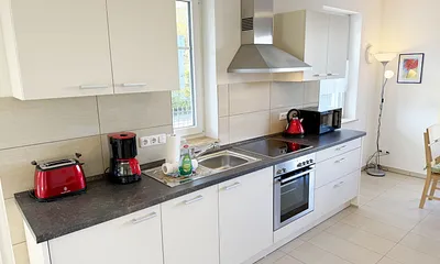 Haus Möwe Wohnung 01 - moderne Küchenzeile