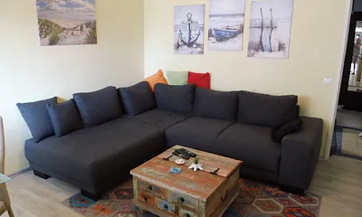 Wohnzimmer mit Schlafcouch