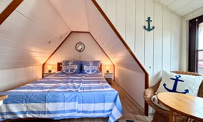 kuscheliges Schlafzimmer Doppelbett