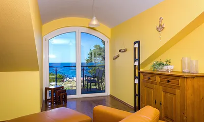 Wohnzimmer mit Meerblick