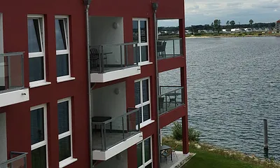 Blick vom Balkon
