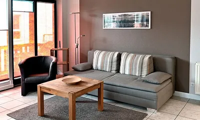Wohnzimmer mit Schlafcouch