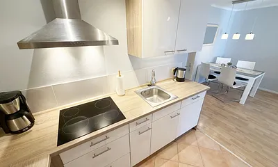 Ferienwohnung 01 Strandgut - Kochbereich