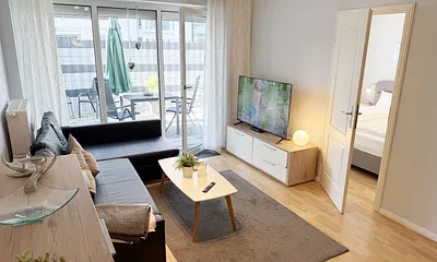 Ferienwohnung 01 Strandgut - Wohnzimmer