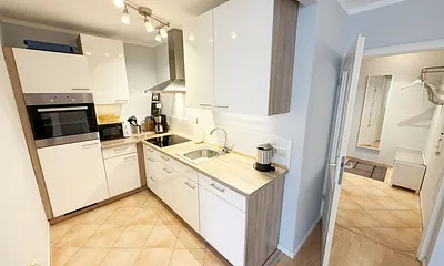 Ferienwohnung 01 Strandgut - Kochbereich