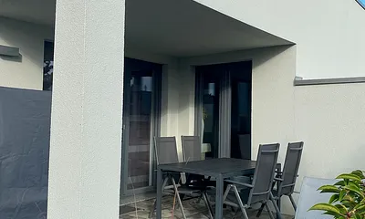 möblierte Terrasse 